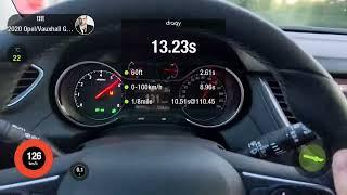 Opel Grandland X 1.6 150hp 2021. 0-100 Stage 1 acceleration
