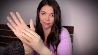 ASMR Surgical gloves triggerssize S, personal attention, hand movements, lotion sounds