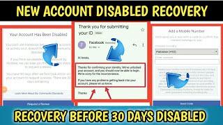 Your Account Has Been Disabled Request a Review | Recover Temporarily Disabled Facebook Account 2021