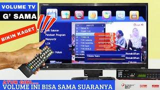 CARA MENGATUR VOLUME SIARAN TV DI SET TOP BOX DIGITAL AGAR SAMA SUARANYA