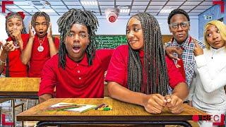 A DAY IN SCHOOL WITH MY SISTER AND HER CRUSH **HIDDEN CAMERAS** | Theemyanicole