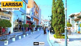 LARISSA, GREECE  Walking Tour ASMR [With Subtitles 4K HDR]