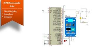 Vibration sensor interfacing with LPC2138 | Simulation | Digital IO controller