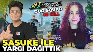 SASUKE İLE YENİ HARİTAYI TEMİZLEDİK!! BEST DUO! - PUBG MOBILE