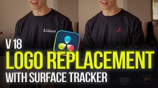 Surface Tracker Logo Replacement in the Colour Page of DaVinci Resolve 18