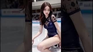 4K AI 룩북 AI art 갈라쇼 피겨 스케이팅 금메달 선수 vrog lookbook ai model 4억