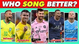 Guess Player Who Owns SONG  Ronaldo Song, Neymar Song, Messi Song, Mbappe Song (with music)