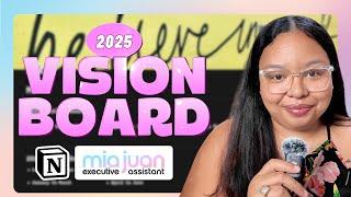 My 2025 Vision Board in Notion | Manifesting Goals and Staying Organized