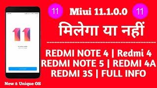 MIUI 11 Update For Redmi Note 4 | Redmi Note 5, Redmi 4, Redmi 4A, Redmi 3S, MIUI 11 Update, MIUI 11