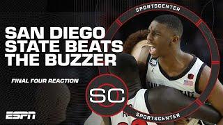 Reaction to San Diego State’s buzzer-beating Final Four win vs. FAU | SportsCenter