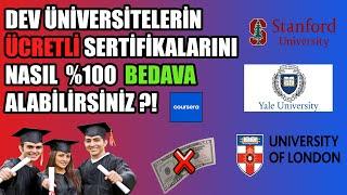 Coursera'da Ücretsiz Sertifika Alma Yöntemi ! | University of London | Online Eğitim|Tamamen Bedava!