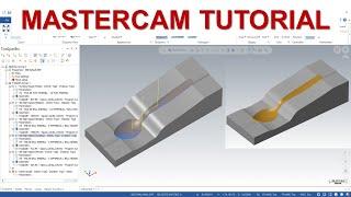 MasterCAM 2022 Tutorial #105 | Mill 3D Toolpath Machining Mold & Die