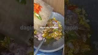 Masak daging sapi di kecapin #cooking