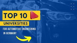 Top 10 Universities for Automotive Engineering