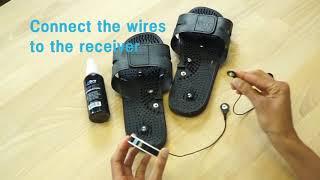 How To Use Your HiDow AcuSlippers With A Wireless TENS / EMS Device