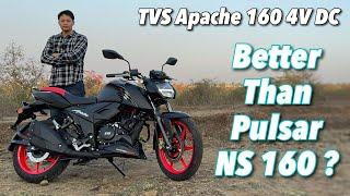 2024 TVS Apache 160 4V Dual Channel ABS Review - Better Than Bajaj Pulsar NS 160 ??