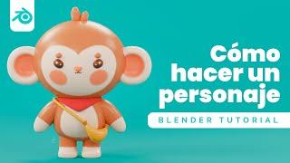 Cómo hacer un personaje 3D | Tutorial Blender para principiantes en Español | Maritdoodles