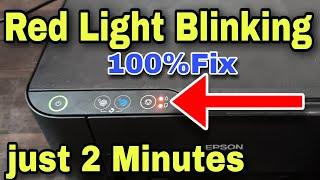 Epson L3100,L3110,L3115,L3150,L3210  Printer Red Light Blinking Problem Solution