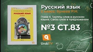 Упражнение 3 Страница 83 — Русский язык 2 класс (Бунеев Р.Н., Бунеева Е.В., Пронина О.В.)