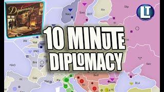 My Longest DIPLOMACY game in TEN MINUTES / Avalon Hill / Backstabbr / Abbreviated gameplay