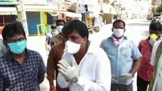 Srikalahasti YSRCP MLA Biyyapu Madhusudhan Reddy in Awareness program on Corona Virus