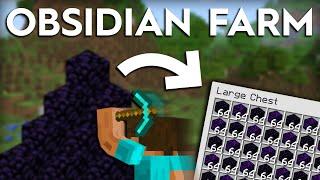 Minecraft Easy Obsidian Farming Method - 1.20+
