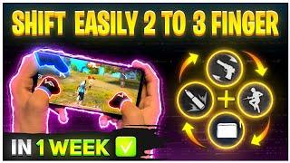 How To Shift From 2 To 3 Finger Custom HUD | How To Play 3 Finger Claw In Free Fire ||