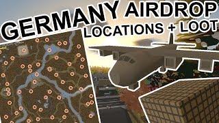 Unturned - All Germany Airdrop Locations + Loot