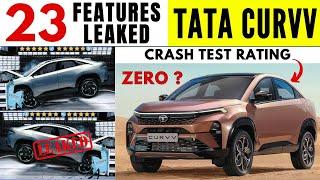 All New Tata CURVV - 23 Features LEAKED | New Diesel Engine with DCA | Tata Curvv BNCAP Crash Tested