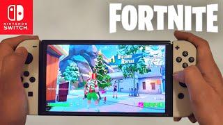 Nintendo Switch OLED Fortnite Gameplay Winterfest 2024 *Cinematic