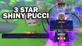 I got a 3 star Shiny Pucci Secret in Anime Warriors Simulator 2