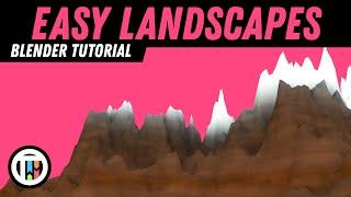 How to Create an Easy Mountain in Blender 2.8 Eevee | TutsByKai