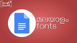 Google Docs: Malayalam fonts and typing (Android & Desktop).