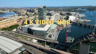 Beautiful Darling Harbour Sydney Australia 4K VIDEO HDR