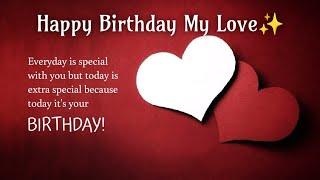 Happy Birthday My Love | Long Distance Relationship Birthday Wish |Happy birthday Jaan status