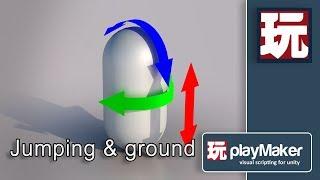 Unity Playmaker Tutorial - FPS Character Controller - Jumping