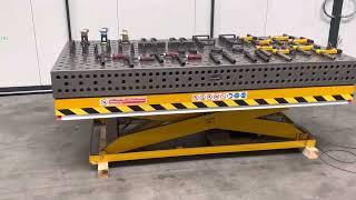 DEMMELER 3D Montage Welding Measuring table on siccor lifting table 2400 x 1200 mm MACH4METAL