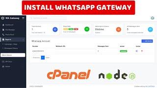 Tutorial Install Whatsapp API Gateway on Cpanel / Shared Hosting