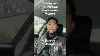 Tongue exercises to improve swallowing and talking #swallowing #speechtherapy #tongue