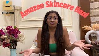 HUGE SKINCARE HAUL | Amazon Winter skincare Edit | Winter Essentials | #winterhaul #amazonfinds