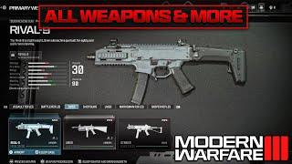 Modern Warfare 3: ALL Weapons, Perks, Field Upgrades and Equipment (Create-A-Class BETA WALKTHROUGH)