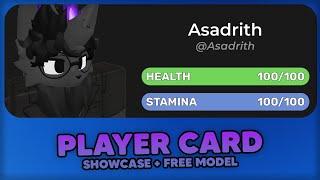 Player Card // Roblox Showcase + Free Model