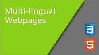 Multi-Lingual Webpages