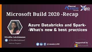 Azure Databricks and Spark- What's new & best practices | Nivedha Lakshmanan | XMonkeys360