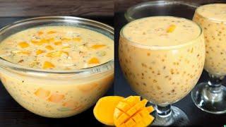 MANGO SAGO DESSERT RECIPE | REFRESHING SUMMER DRINK RECIPE | MANGO SAGO DRINK | TAPIOCA DRINK