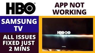 How To Fix HBO App Not Working on Samsung TV || HBO App Stuck on Loading Screen- Samsung Smart TV