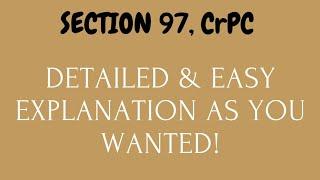 Section 97, CrPC