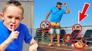 Hide and Seek on a Giant Cruise Boat w/ Ninja Kidz TV & Shot of the Yeagers!