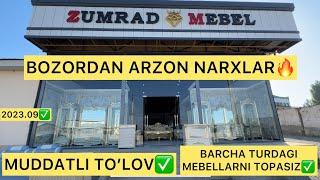 “ZUMRAD MEBEL” DAN AJOYIB MEBELLAR VA BOZORDAN ARZON NARXLAR. BATAFSIL VIDEODA