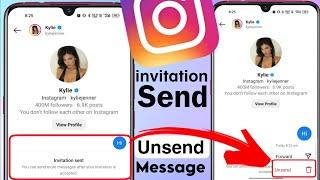 how to unsend invite message on instagram